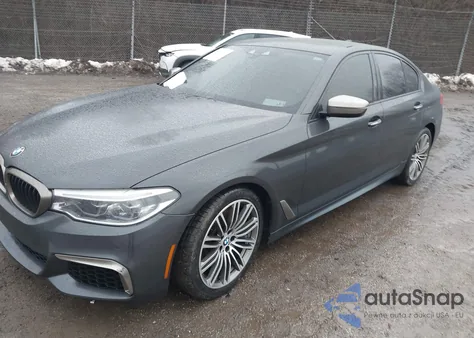 2018 BMW M550I xDrive из США, поврежденный, VIN WBAJB9C54JB034827